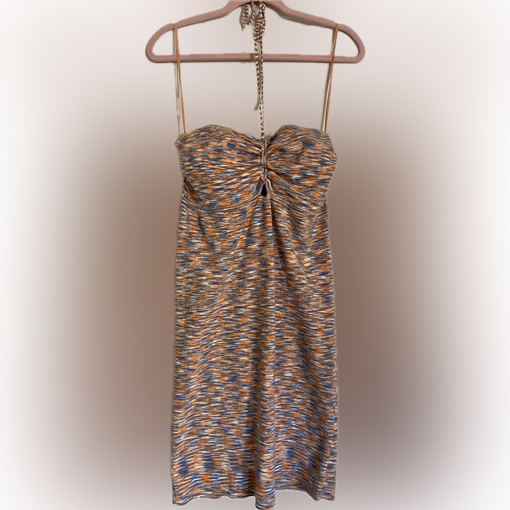 American Eagle dress with keyhole and neck tie